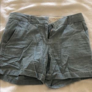 Light blue twill J.Crew Shorts- 5in in-seam